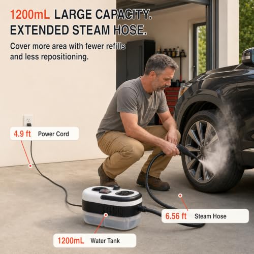 2500W Handheld Steam Cleaner for Kitchen & Bathroom Cleaning