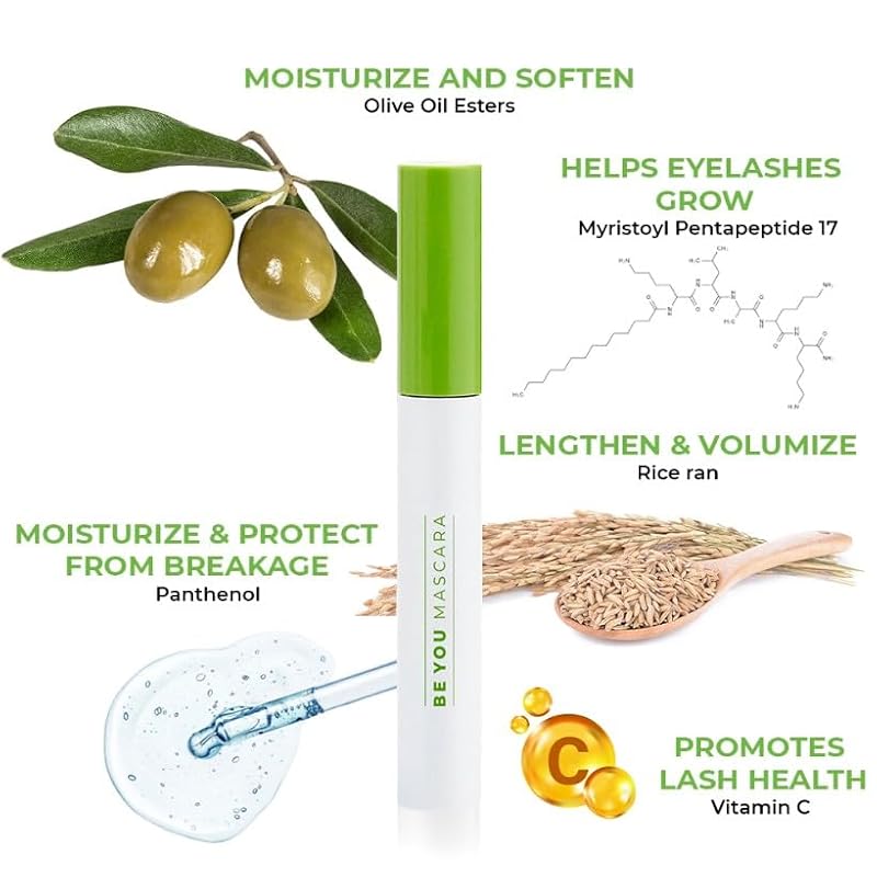 BE YOU Lash Perfecting Mascara - Black, Buildable, Fiber & Flake-Free - MAGIC BLACK