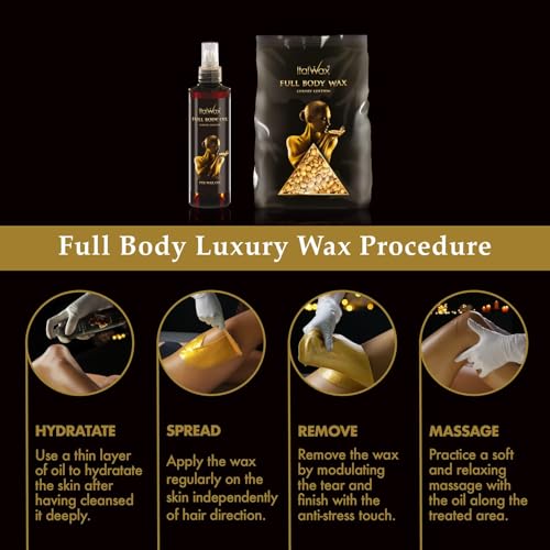 Full Body Wax Beads 1kg Unscented Hard Wax for Sensitive Skin - Hair Removal Supplies