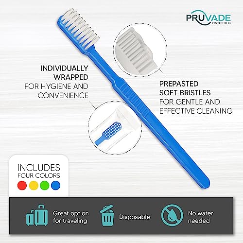 Disposable Toothbrushes with Toothpaste - Mint, 144 Pack, Travel Friendly