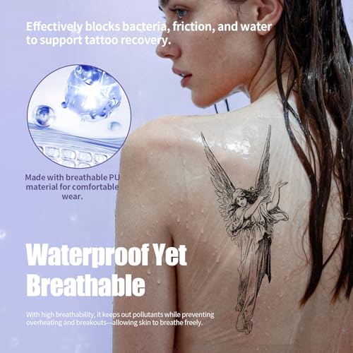 Mast Tattoo Second Skin Roll, 6" x 11 Yard Waterproof Aftercare Film
