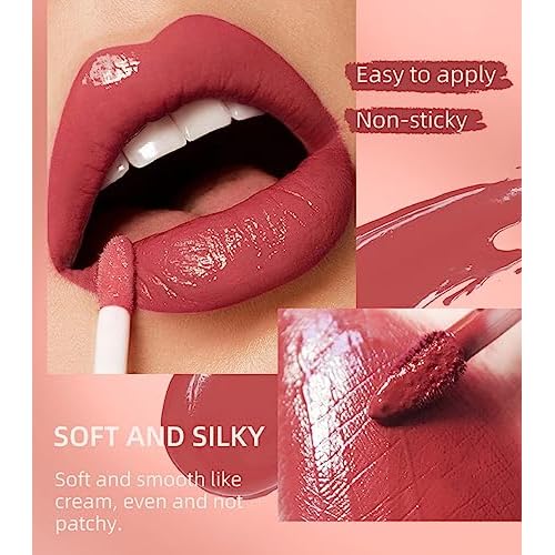 MAEPEOR All In One Lip Kit 3 In 1 Smooth Lipliner Lipgloss and Lipstick Set with Matte Velvet Liquid Lipstick Hydrating Moisturizing Lip Gloss and Creamy Lip Liner (Kit 12, Black Magic)
