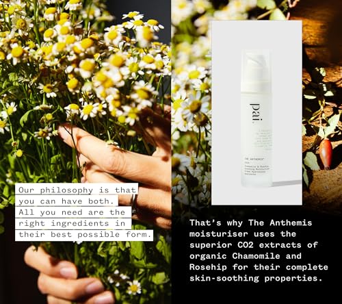Organic Chamomile Rosehip Facial Moisturizer for Sensitive Skin - Vegan & Natural