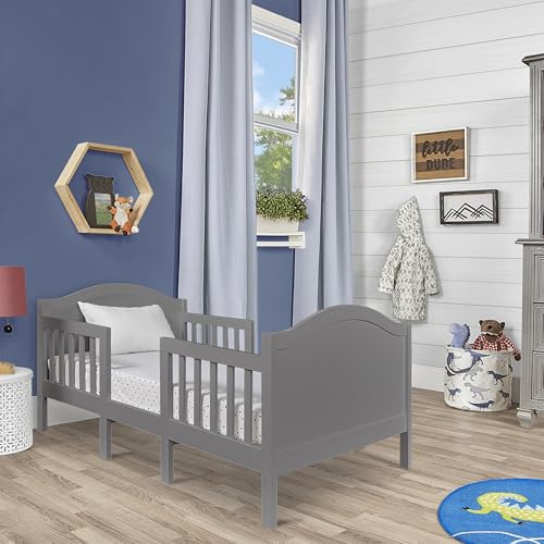 Dream On Me Portland 3-in-1 Convertible Toddler Bed with Safety Rails - Storm Grey / Toddler Bed Only