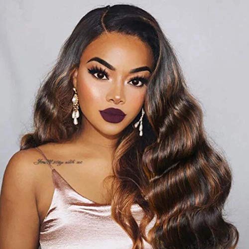 Ombre Brown Highlight Body Wave Human Hair Weave 8 Inch - Brazilian Remy Hair Extension
