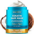 MAREE Deep Conditioning Hair Mask for Damaged Hair - Hydrating Protein, 10 Fl Oz, White Pack