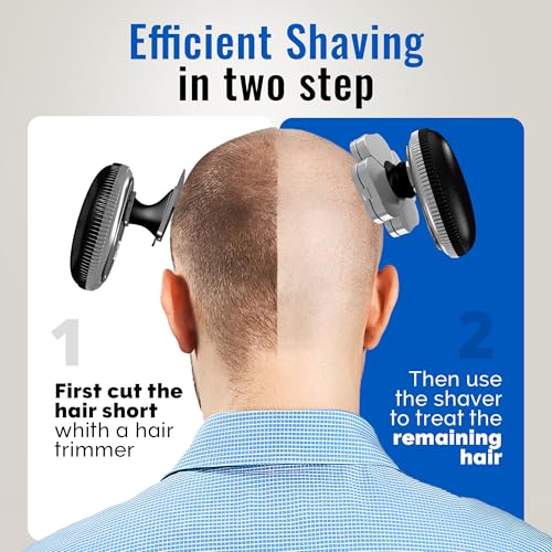 6-in-1 Head Shaver Kit for Men Wet & Dry Rechargeable Bald Shaver