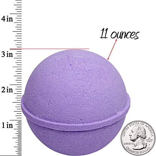 Ocean Breeze Lavender Bath Bombs Gift Set of 2 with Jewelry Rings - Style 6, Made in USA