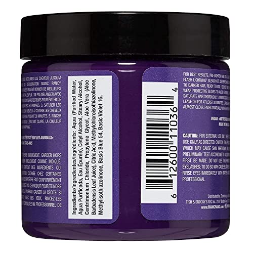 Semi Permanent Purple Hair Dye Electric Amethyst 4 oz 2 Pack - Vibrant Long-Lasting Color