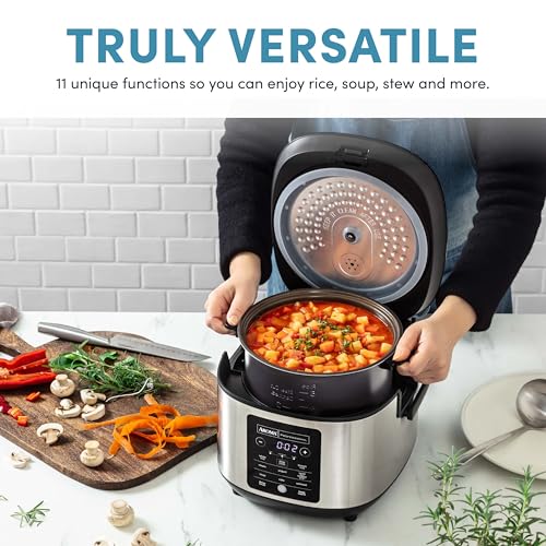 Professional CoreCoat 6-Cup & 12-Cup Digital Rice Cooker with Steaming & Lids - PFAS-Free Ceramic Coating