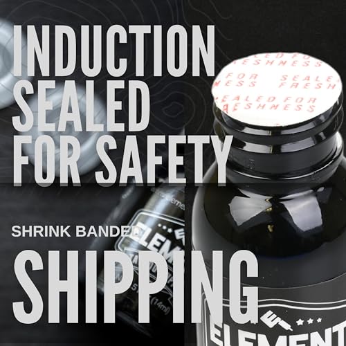 Element Tattoo Supply Nighthawk Black Tattoo Ink 8 oz Bottle - Studio Grade, Smooth Flow, Bold Black Saturation