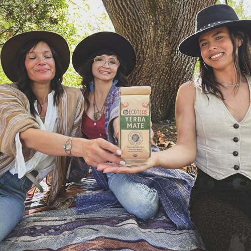 ECOTEAS Organic Yerba Mate Tea Bags Unsmoked - 100 Count Pack of 3
