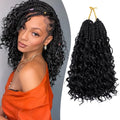 Dorsanee 10 Inch Boho Goddess Box Braids Crochet Hair 7 Packs 1B