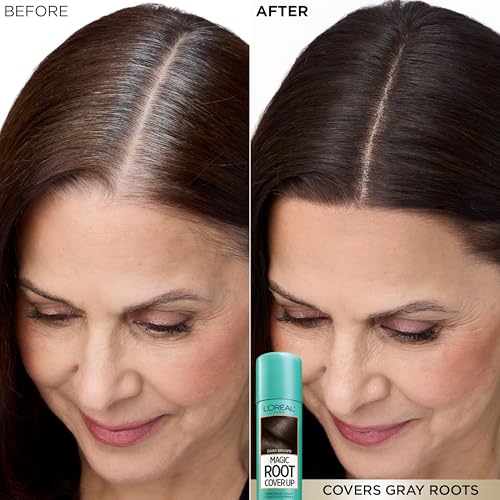 L'Oreal Paris Magic Root Cover Up Gray Hair Spray Dark Blonde 2 oz Pack of 2