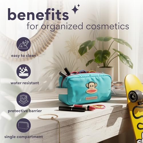 dearcloud Paul Frank Julius Cosmetics Bag - Lightweight Makeup Bag & Travel Organizer (Julius)