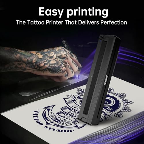 Portable Tattoo Stencil Printer Machine - Wireless Thermal Transfer for Artists & Enthusiasts