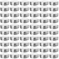 60 Pack 2 OZ Metal Round Tins, Aluminum Tin Cans Containers with Screw Lid for Lotion Bars, Balms, Salve, Spices or Beard Balm