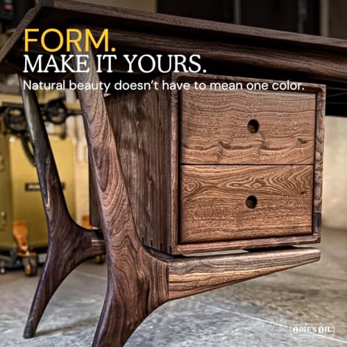 Dark Wood Finish Oil - Food Safe Stabilizer for Interior Furniture & Floors 9oz
