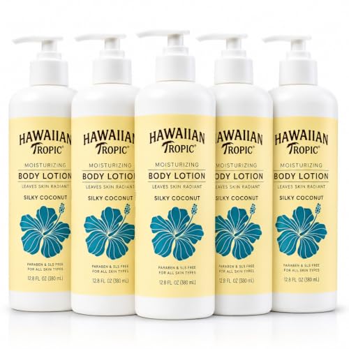 Hawaiian Tropic Body Lotion Bulk Pack - 5 x 12.8 fl oz Hotel & Hospitality Use