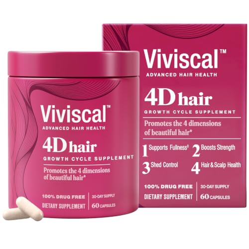 Hair Growth Supplements for Women - 60 Count, Supports Fullness & Strength
