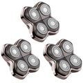 Replacement Head Compatible with Shaver PRO 4, Blade Fit for Skull Pitbull, Butterfly Kiss PRO & Palm Shavers, Replacement Head for Electric Shaver & Blade for Bald Head and for Men/Women (3 Pcs)