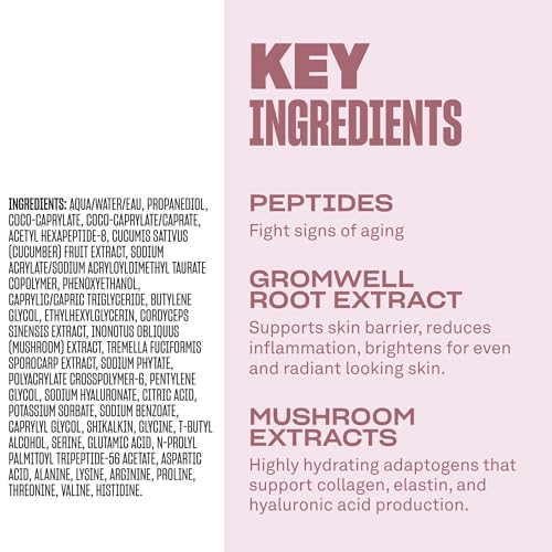 Hydrating Face Serum with Peptides & Plant-Based Brightening - Plump & Smooth Skin