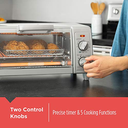BLACK+DECKER 1150W Countertop Air Fryer Toaster Oven with 5 Cooking Functions