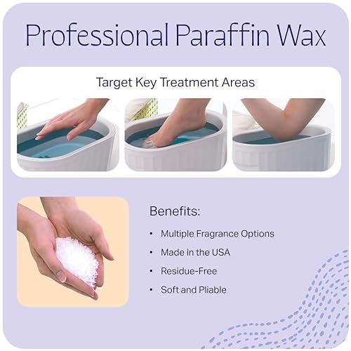 Therabath Paraffin Wax Refill 4lb for Hand & Body Thermotherapy, Moisturizing & Pain Relief
