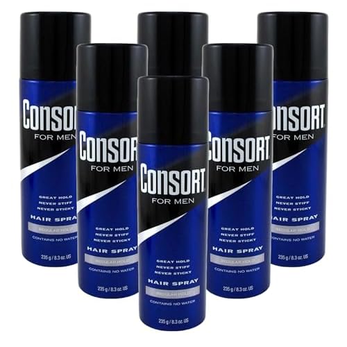 Consort Hair Spray 8.3 Ounce Regular Hold Aerosol (235ml) (6 Pack)