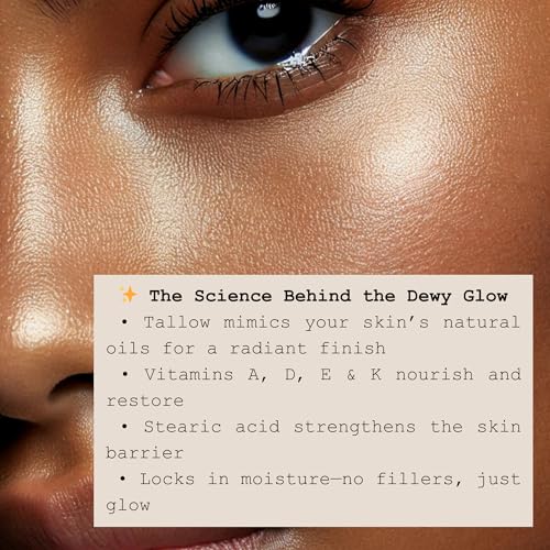 Face Moisturizer & Glow Balm – Hydrating Tallow & Natural Makeup Primer