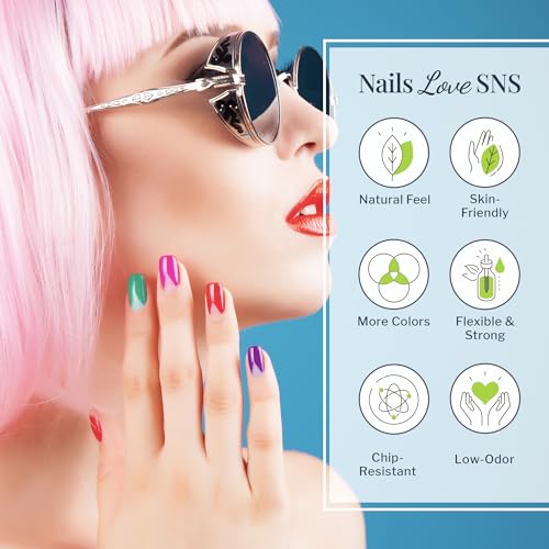 SNS Nail Dip Powder, Gelous Color Dipping Powder - Olive New York (Green/Moss, Cream) - Long-Lasting Dip Nail Color Lasts 14 Days - Low-Odor & No UV Lamp Required - 1.5 OZ