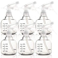 Youngever 6 Pack Empty Plastic Spray Bottles, Spray Bottles for Hair and Cleaning Solutions (12 Ounce)