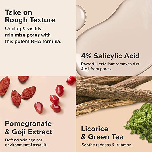 Paula's Choice RESIST Advanced Pore Refining Treatment 4% BHA Serum, Face Exfoliator with Salicylic Acid, Green Tea, Anti-Aging Exfoliant for Oily, Normal, Combination Skin, Fragrance-Free, 1 Fl Oz.