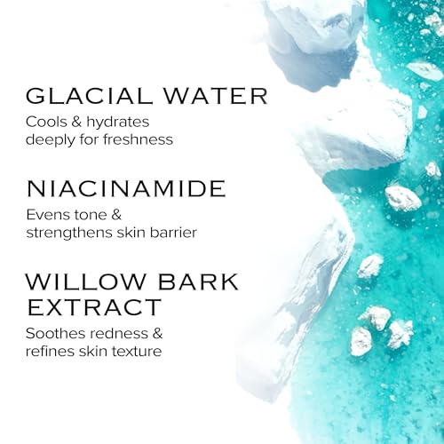Ice Sorbet Soothing & Cooling Face Moisturizer | Non-Comedogenic Gel Cream for Fungal Acne | Pore Minimizer for Face Under | Makeup Primer | Niacinamide & Silica for Sebum Control | 3.38 Fl Oz