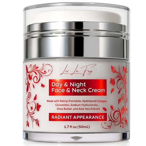 Retinol, 5 Peptides & Collagen Face Cream ? Korean-Inspired Skincare Anti-Aging Day & Night Moisturizer with Hyaluronic Acid, Ceramides & Niacinamide Face, Neck & D?collet? 1.7 fl oz
