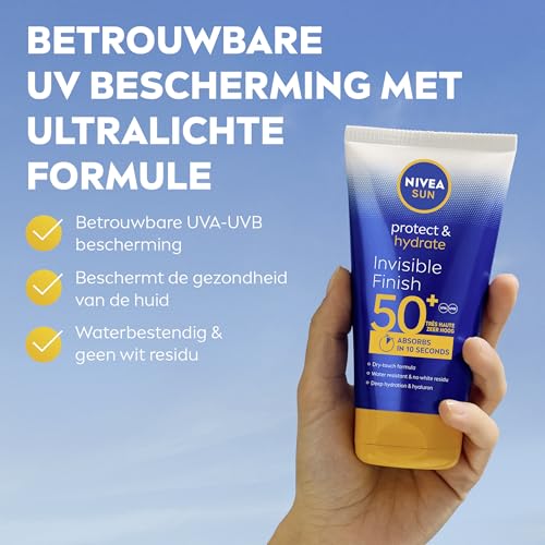 Invisible Finish Sunscreen Lotion for Body and Face - Lightweight, Fast-Absorbing Moisturizer, 150ml