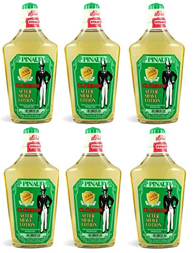 Clubman After Shave Lotion 6oz – Soothing Post-Shave Moisturizer, 6 Pack
