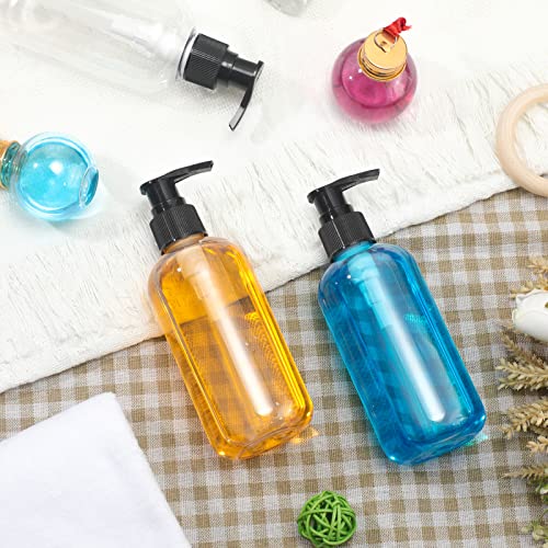 40 Pieces 8 oz Clear Refillable Plastic Pump Bottles - Portable & Multi-Purpose