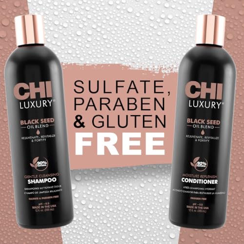Black Seed Oil Shampoo & Conditioner Set - Sulfate-Free, 12 Oz Each