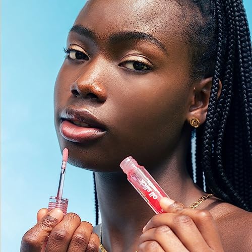 Lottie London Oil Slick in Extra Cherries, Nourishing & Hydrating Lip Oil Infused with Vitamin E, Vitamin B, Almond Oil and Jojoba Oil, for a Non-sticky & Glossy Finish