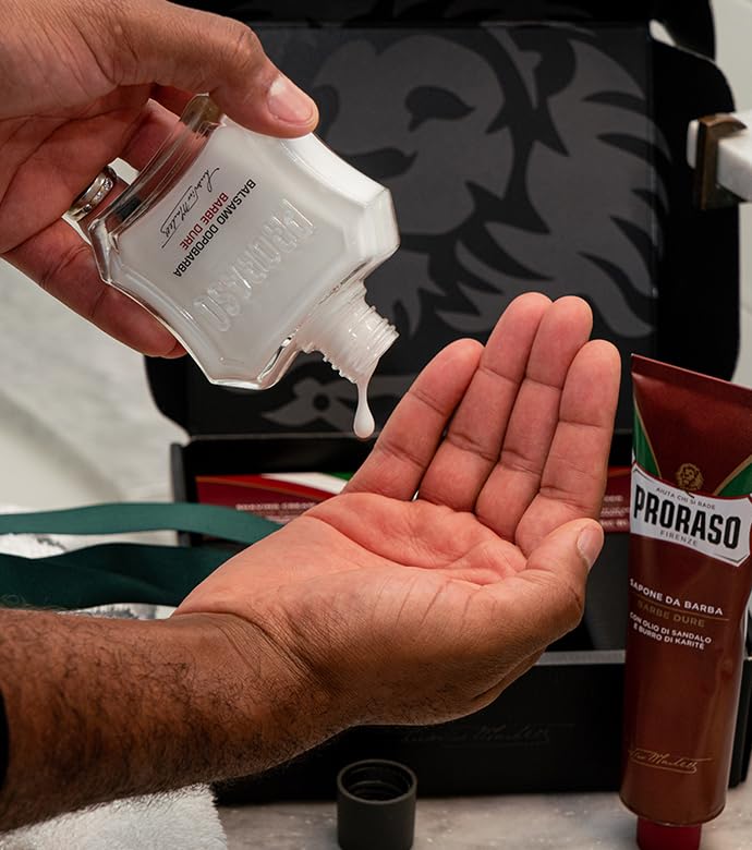 Men's Nourishing Shaving Kit with Shea Butter & Sandalwood Oil - Complete Grooming Set
