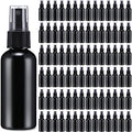 Zhehao 200 Pcs Small Spray Bottle Bulk 2 oz Plastic Mist Spray Bottles for Essential Oils Fine Mist Sprayer Reusable Refillable Portable Travel Containers for Perfume Cleaning Samples(Black)