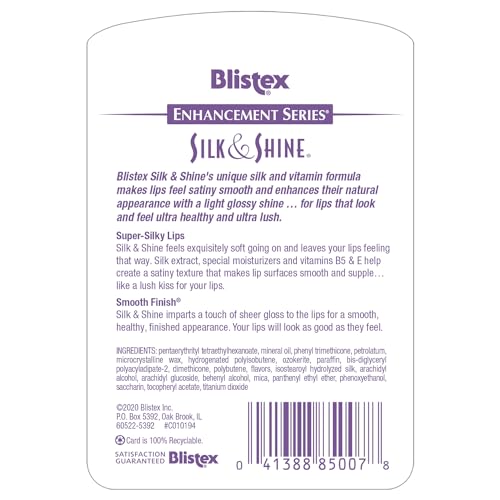 Blistex Silk & Shine Lip Balm 0.13 Oz (Pack of 12)