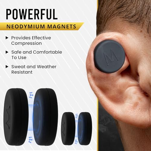 Cauliflower Ear Magnets Kit with Compression Spacers - Ear Treatment & Prevention