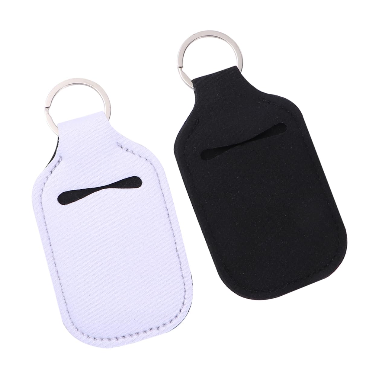 Ipetboom 4 Set Refillable Bottles with Keychain Holders Portable Empty Hand Containers for Soap Lotion and Liquids Bottles Neoprene Covers