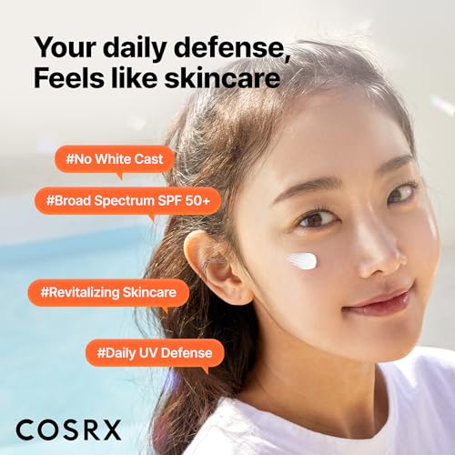 COSRX Vitamin E Sunscreen 2 Pack, SPF 50 Face Sun Protection, Natural Glow
