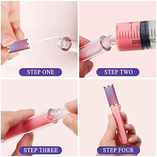 72pcs Lip Gloss Tubes with Wands - 5ml Empty Cosmetic Containers for DIY Lip Makeup