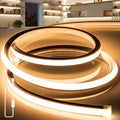 VOEWT Warm White LED Strip Lights 65.6ft Waterproof Neon Rope Lights for Indoor & Outdoor Use