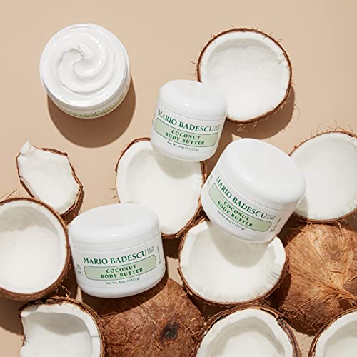 Mario Badescu Coconut Body Butter Pack of 2 - 8oz All Skin Types Moisturizer