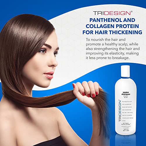 TRIDESIGN Moisturizing Anti-Thinning Hair Shampoo 32oz for Thickening & Volume